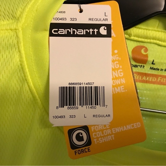 NWT Carhartt 100493 - Force® Color Enhanced Short Sleeve T-Shirt - Picture 6 of 7